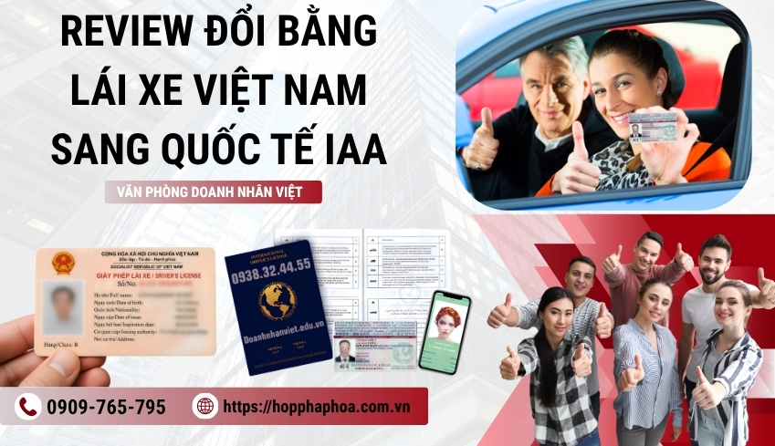 Review đổi bằng lái xe Việt Nam sang quốc tế IAA