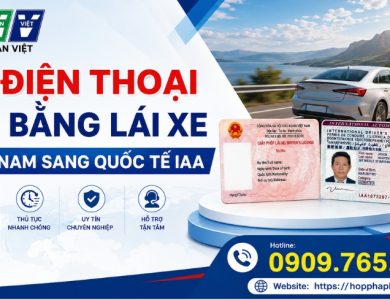Số điện thoại đổi bằng lái xe Việt Nam sang quốc tế IAA