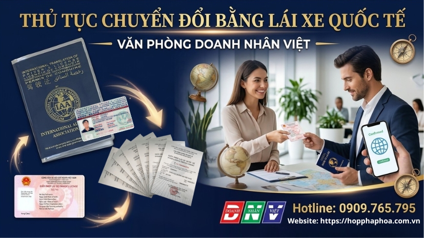 Thủ tục chuyển đổi bằng lái xe quốc tế