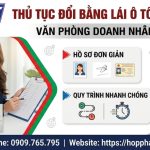Thủ tục đổi bằng lái ô tô quốc tế