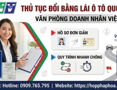 Thủ tục đổi bằng lái ô tô quốc tế