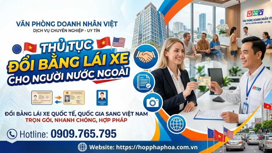 Thủ tục đổi bằng lái xe cho người nước ngoài