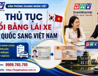 Thủ tục đổi bằng lái xe Hàn Quốc sang Việt Nam