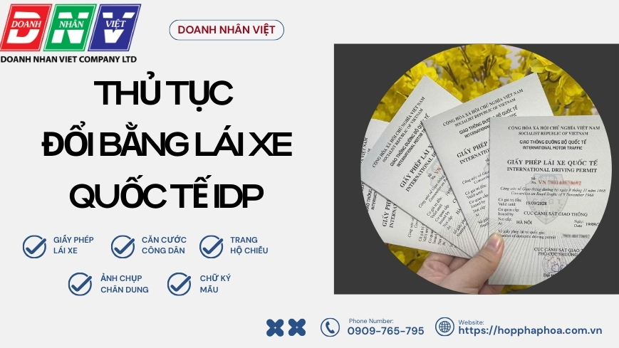 Thủ tục đổi bằng lái xe quốc tế IDP