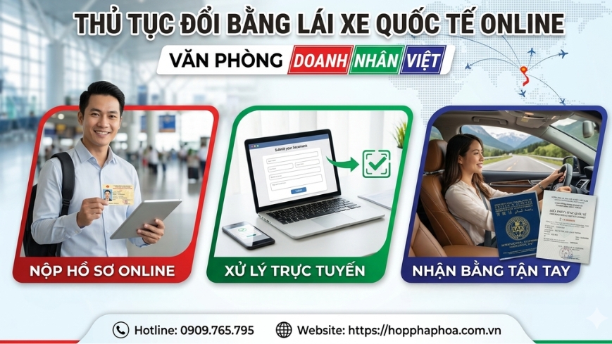 Thủ tục đổi bằng lái xe quốc tế online
