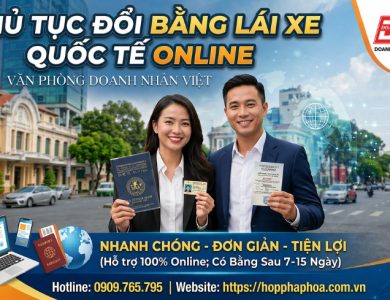 Thủ tục đổi bằng lái xe quốc tế online