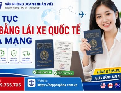Thủ tục đổi bằng lái xe quốc tế qua mạng