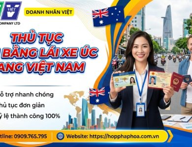 Thủ tục đổi bằng lái xe Úc sang Việt Nam