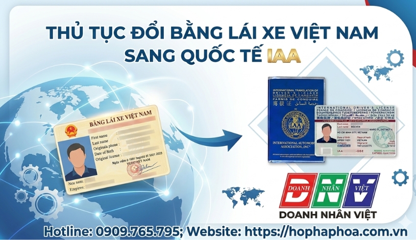 Thủ tục đổi bằng lái xe Việt Nam sang quốc tế IAA