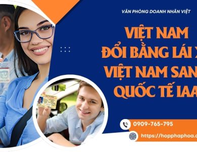 Việt Nam đổi bằng lái xe Việt Nam sang quốc tế IAA