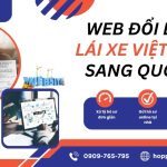 Web đổi bằng lái xe Việt Nam sang quốc tế