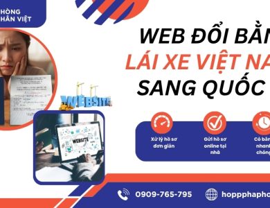 Web đổi bằng lái xe Việt Nam sang quốc tế